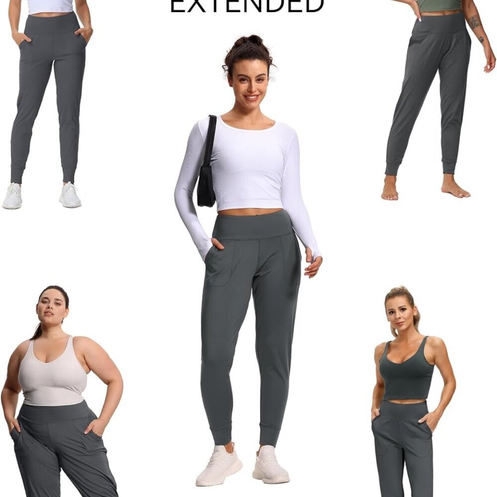 Women's Joggers Pants Lightweight Athletic Leggings Tapered Lounge Pants for Wor - Picture 4 of 6